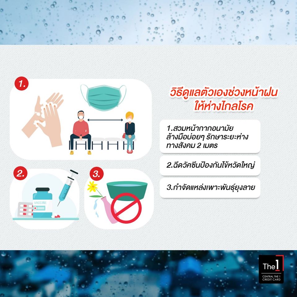 ฝนมาอย่าชะล่าใจ! เตรียมรับมือยังไงกับโรคต่างๆ