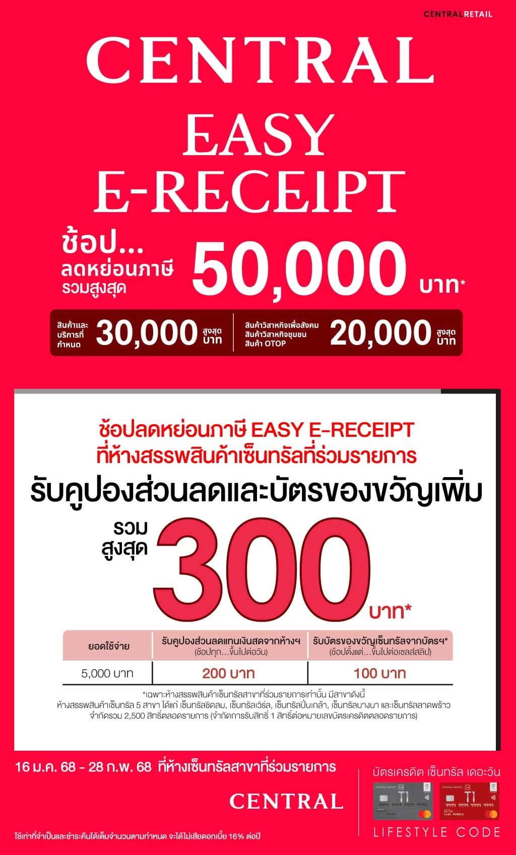 รับคูปองส่วนลดและบัตรของขวัญเพิ่ม รวมสูงสุด 300 บาท* ห้างสรรพสินค้าเซ็นทรัล สาขาที่ร่วมรายการ, Central Chat and Shop 1425, Facebook, Personal Shopper