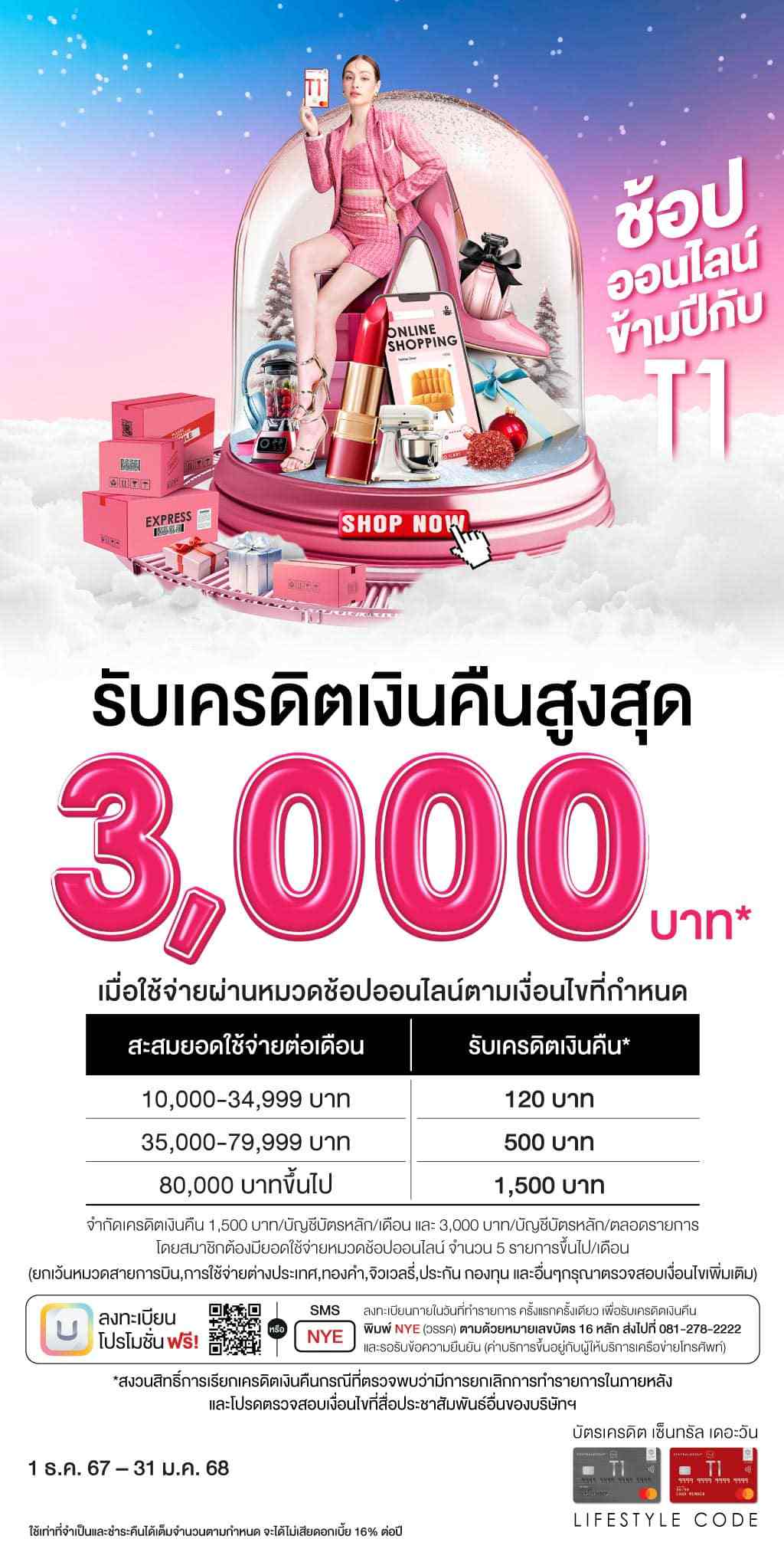 รับเครดิตเงินคืนสูงสุด 3,000 บาท* เมื่อใช้จ่ายผ่านหมวดช้อปออนไลน์ตามเงื่อนไขที่กำหนด | บัตรเครดิต | สมัครบัตรเครดิต | สมัครบัตรเครดิตออนไลน์ | สิทธิประโยชน์บัตรเครดิต | สมัครสินเชื่อออนไลน์ | บัตรเครดิต ผ่อน 0% | บัตรเครดิต ใช้ต่างประเทศ | บัตรเครดิต ท่องเที่ยว | บัตรเครดิตเติมน้ำมัน